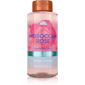 Tree Hut Moroccan Rose Foaming Gel Wash gel de dus spumant - imagine 2